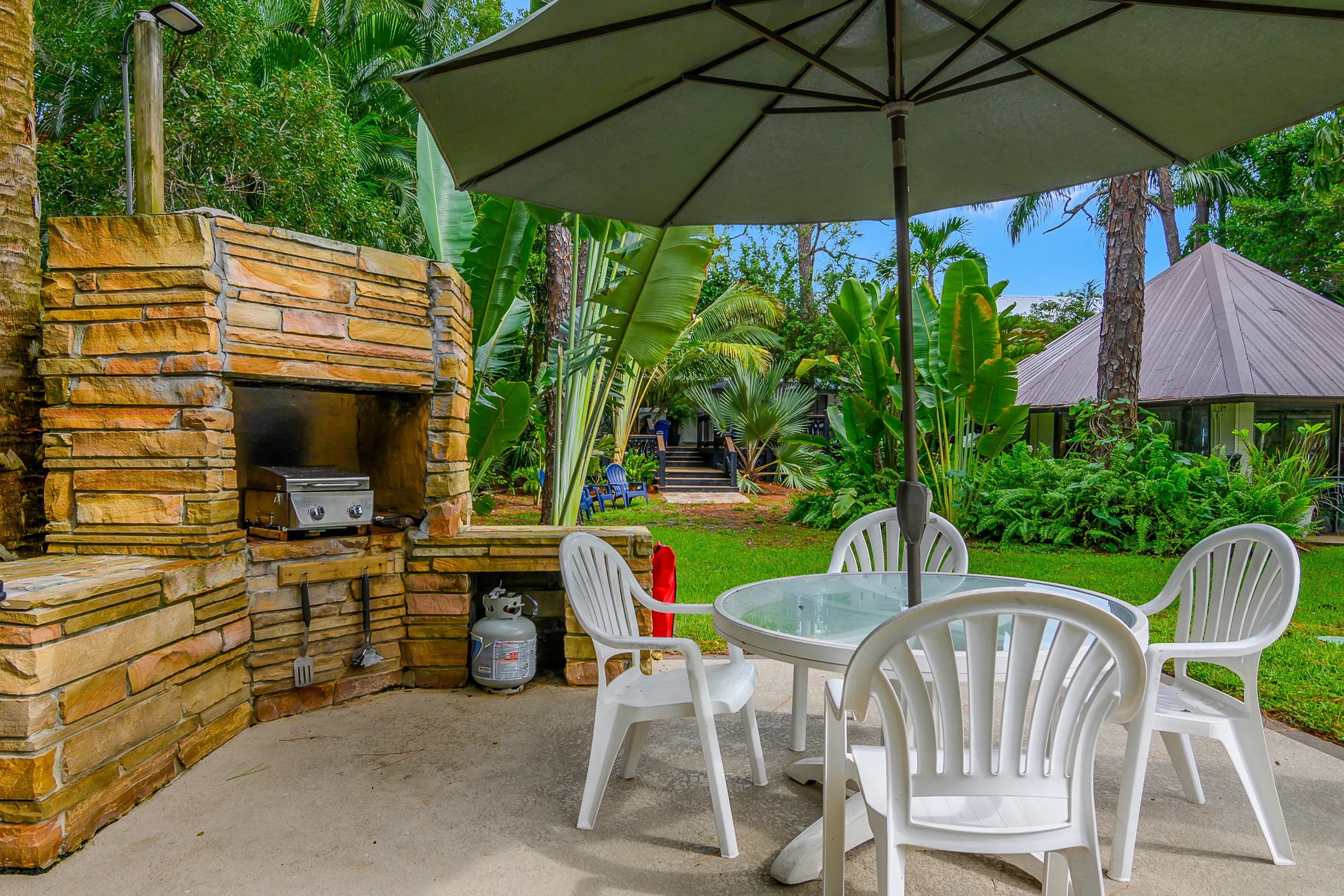 Outdoor BBQ Grill Area